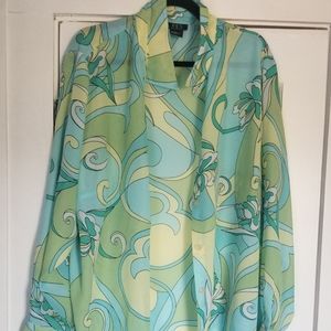 Vintage Trippy Design SHIMMY shake Top Size 2X